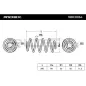 Ressort de suspension pour GENERAL MOTORS, OPEL- 13115539, 424092, 424094 424586