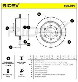 Disque de frein pour HUMMER- 15111376