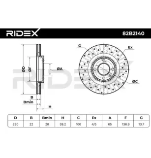 Disque de frein pour VAG- 535615301