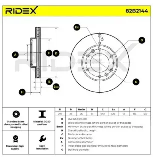 Disque de frein pour HYUNDAI- 5176159000