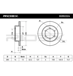 Disque de frein pour NISSAN RENAULT TRUCKS- 5001874635