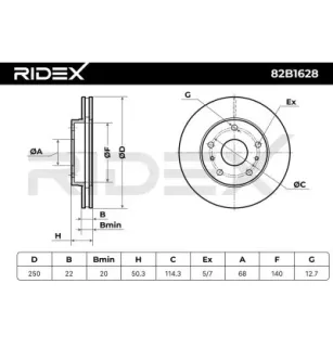 Disque de frein pour NISSAN- 402069C000, 402069C001