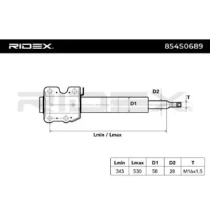 Amortisseur pour MERCEDES-BENZ VW- 2D0413029A