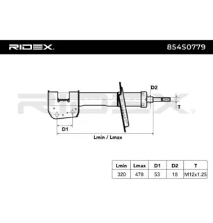 Amortisseur pour FIAT MERCEDES-BENZ- A2113205338