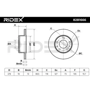 Disque de frein pour IVECO- 2991646, 42575663 7182299