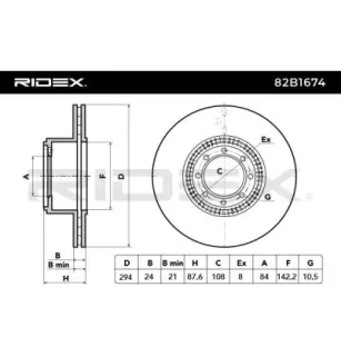 Disque de frein pour IVECO- 2996043 7186485