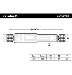 Amortisseur pour MITSUBISHI, SUZUKI, TOYOTA- 4853087510, 4853087511 4853129495