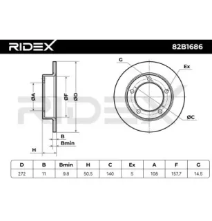 Disque de frein pour CHEVROLET, LADA- 21213501070, 2121350107080