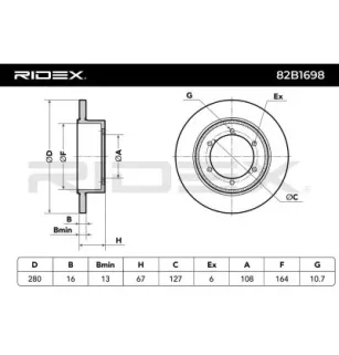 Disque de frein pour NISSAN, RENAULT TRUCKS- 5001871281
