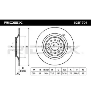 Disque de frein pour JEEP, JEEP (GAC FCA)- 04779886AC001 2AMV9886AC