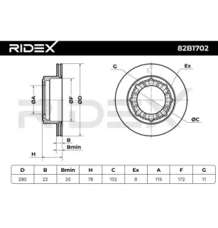 Disque de frein pour RENAULT, RENAULT TRUCKS- 5010260609