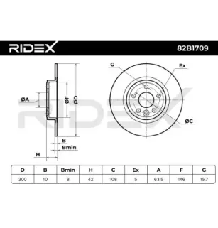 Disque de frein pour JAGUAR, LAND ROVER- LR061388