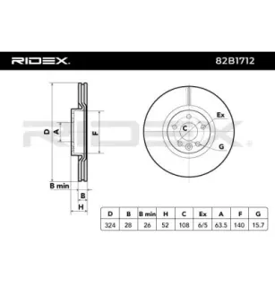 Disque de frein pour VOLVO- 31423305, 31471034