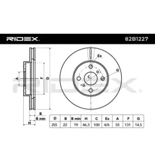 Disque de frein pour TOYOTA, TOYOTA (FAW)- 435120D220