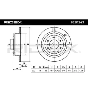 Disque de frein pour MITSUBISHI- 4615A037