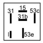 12-V-Fenster- und Eiswischer-Zeitrelais