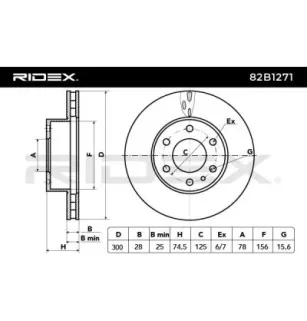 Disque de frein pour IVECO- 2996131, 504121605, 5801639518