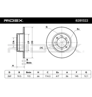 Disque de frein pour SAAB- 8904575