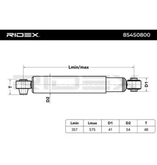 Amortisseur pour FIAT, OPEL, VAUXHALL- 95511857, 95511858 95511862