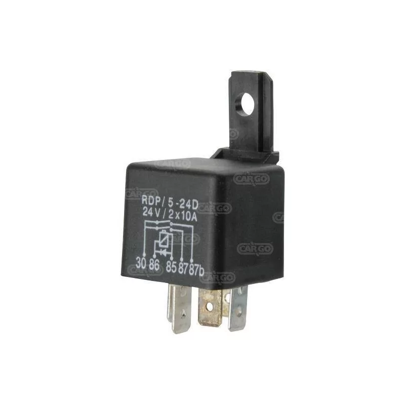 Relais 24 V 2 x 10 A avec diode