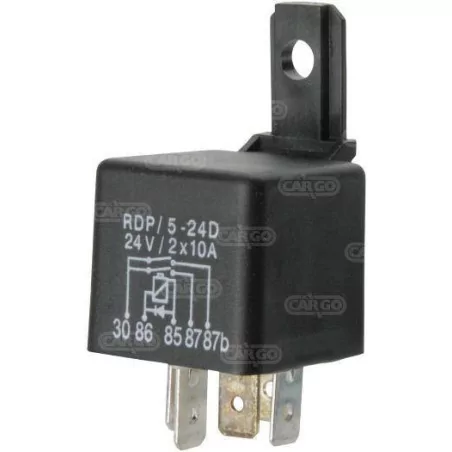 Relais 24 V 2 x 10 A avec diode