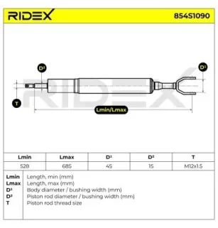 Amortisseur pour AUDI- 4F0413031AJ, 4F0413031AN, 4F0413031AP, 4F0413031BR, 4F0413031BS, 4F0413031CA 4F0413031CB