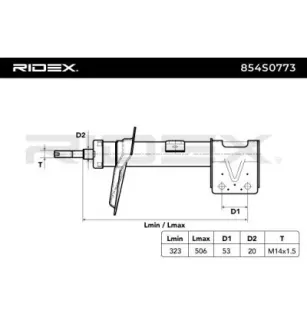 Amortisseur pour CITROËN, PEUGEOT- 00005202WJ, 00005202WL, 5202CY, 5202EA, 5202EE, 5202EG, 5202HH