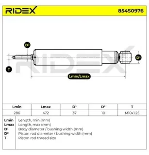 Amortisseur pour CHEVROLET, OPEL, ROVER, TOYOTA, VAUXHALL, VOLVO- 276442, 89894, 62157 5522799