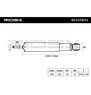 Amortisseur pour SUZUKI- 4170056B00, 4170060A00, 4170060A01, 4170060A10, 4170060A11, 4170060AA0, 4170060AA1, 4170060AB1