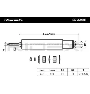 Amortisseur pour DAIHATSU- 4851087613, 4851087613000, 4851087680, 4851087680000, 4851087681