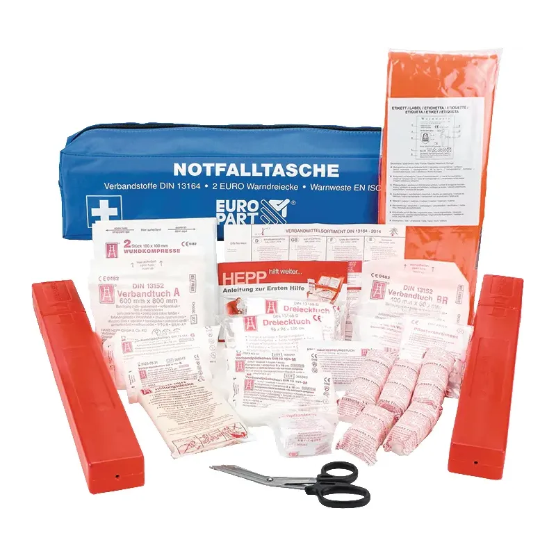 Trousse de secours pour véhicule.