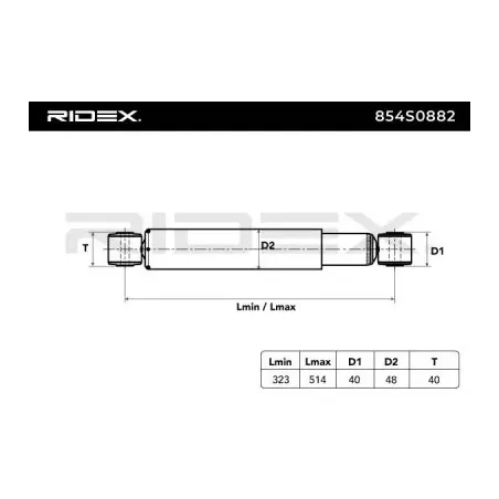 Amortisseur pour AUDI, SEAT, VW- 1J0512011BT, 1J9512011D, 1J0512011BS, 1J0512011BR, 67107, 67108, 67154, 67155, 67161