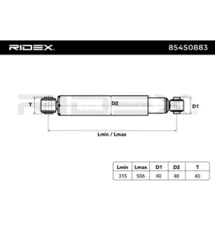 Amortisseur pour AUDI, MERCEDES-BENZ, VAG, VW- 2E0513029B, 2E0513029AC, 2E0513029AD, 2E0513029P, 2E0513029R 9063200131