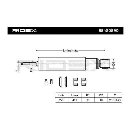 Amortisseur pour MITSUBISHI- MB663364, MB663365, MR267962, MR319952 MR353811