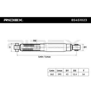 Amortisseur pour CITROËN, DS, PEUGEOT- 9806008480, 9806008580, 9806008680 9807773580