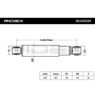 Amortisseur pour FIAT LANCIA- 51846886