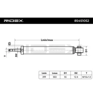 Amortisseur pour AUDI, SEAT, SKODA VW- 8E0513035F