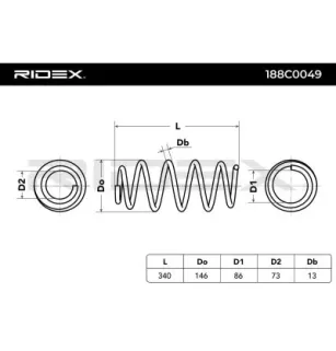 Ressort de suspension pour SKODA- 3C0411105C