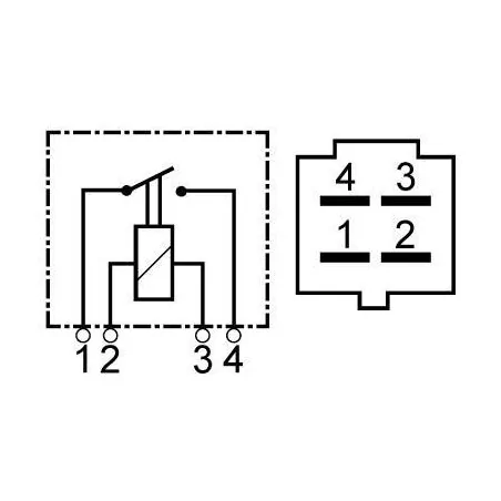 Mini relais 12 V 30 A