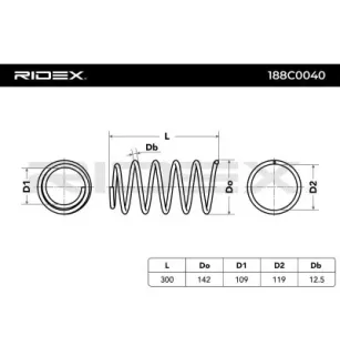 Ressort de suspension pour RENAULT- 7700821317