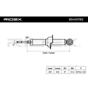 Amortisseur pour MITSUBISHI- 4162A122