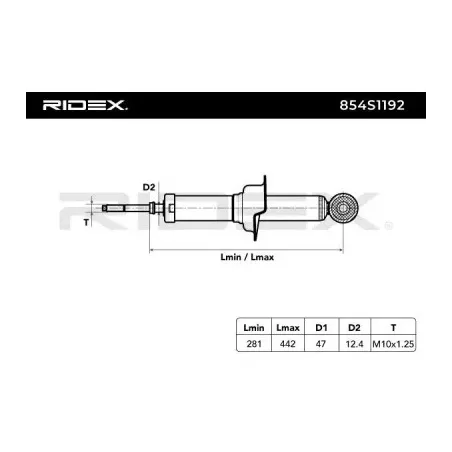 Amortisseur pour MITSUBISHI- 4162A122