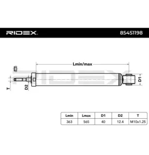 Amortisseur pour BUICK (SGM), OPEL, VAUXHALL- 13219187, 13234170, 13245927, 13245929, 13245950, 13245952, 13275731