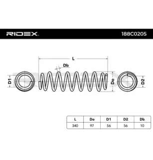 Ressort de suspension pour SKODA- 6Q0511115M