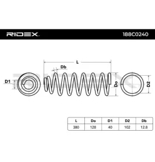 Ressort de suspension pour VOLVO- 3546335