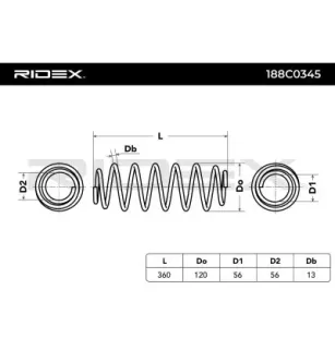 Ressort de suspension pour VW- 3C0511115AG 3C0511115BJ