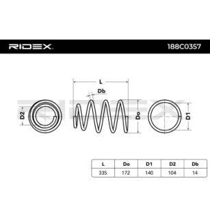 Ressort de suspension pour TOYOTA- 4813105710, 4813105810 4813105820