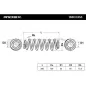 Ressort de suspension pour VW- 1K0511115DF