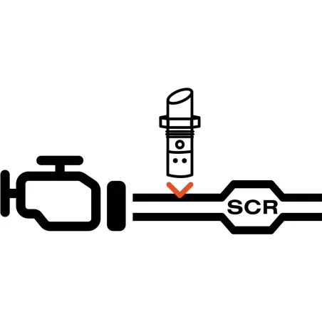 Capteur NOx, Catalyseur NOx Pour MERCEDES-BENZ ACTROS MP4 / MP5 - 0081539928 - 0101539428 - A0081539928 - A0101539428