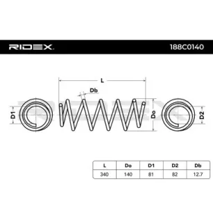 Ressort de suspension pour VW- 3C0411105A